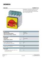 Datasheet for Siemens 3LD20221TL13, EAN: 4011209519237