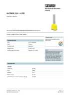 Datasheet for Phoenix Contact 3201013, EAN: 4017918094560