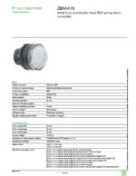 Datasheet for Schneider Electric ZB5AA18, EAN: 3389110904420
