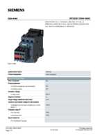 Datasheet for Siemens 3RT20261DB443MA0, EAN: 4011209901339