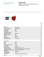 Datasheet for Schneider Electric XB6DV4BB, EAN: 3389110764512