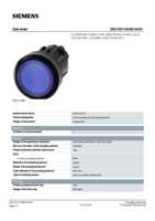 Datasheet for Siemens 3SU10010AA500AA0, EAN: 4011209955790