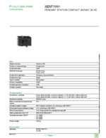 Datasheet for Schneider Electric XENT1991, EAN: 3389110609103