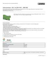 Datasheet for Phoenix Contact 2861302, EAN: 4017918894245