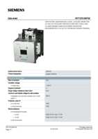 Datasheet for Siemens 3RT10756NP36, EAN: 4011209508422