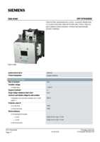 Datasheet for Siemens 3RT10766AB36, EAN: 4011209508491