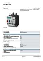 Datenblatt zu Siemens 3RU11161CB0, EAN: 4011209270350