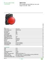 Datasheet for Schneider Electric XB5AVM4, EAN: 3389110903867