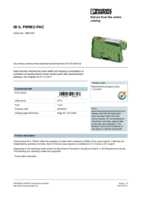 Datasheet for Phoenix Contact 2861632, EAN: 4017918948313