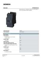 Datasheet for Siemens 3RT20252AL20, EAN: 4011209832541