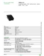 Datasheet for Schneider Electric XPEA110, EAN: 3389110650006