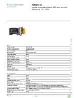 Datasheet for Schneider Electric XB4BV35, EAN: 3389110887242