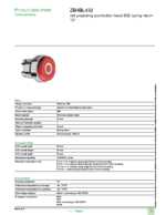 Datasheet for Schneider Electric ZB4BL432, EAN: 3389110887839