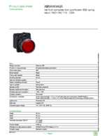 Datenblatt zu Schneider Electric XB5AW34G5, EAN: 3389110904130