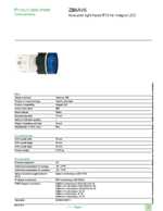 Datasheet for Schneider Electric ZB6AV6, EAN: 3389110849103