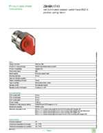 Datasheet for Schneider Electric ZB4BK1743, EAN: 3389110891096
