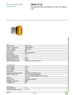 Datasheet for Schneider Electric ZB4BV053E, EAN: 3389110290332