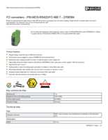 Datasheet for Phoenix Contact 2708384, EAN: 4017918974084