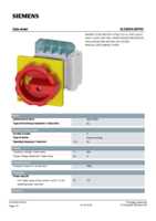 Datasheet for Siemens 3LD20542EP53, EAN: 4011209512108