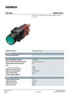 Datasheet for Siemens 3SB22020AE01, EAN: 4011209028050