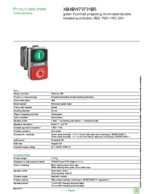 Datasheet for Schneider Electric XB4BW73731B5, EAN: 3389119043601