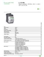 Datasheet for Schneider Electric LC1D18BL, EAN: 3389110361711
