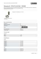 Datasheet for Phoenix Contact 1203408, EAN: 4017918018245