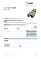 Datasheet for Phoenix Contact 1683471, EAN: 4017918166939