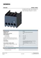 Datasheet for Siemens 3RH29111MA20, EAN: 4011209830004