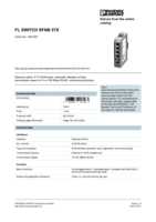 Datasheet for Phoenix Contact 2891001, EAN: 4046356457163