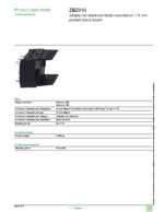 Datasheet for Schneider Electric ZBZ010, EAN: 3389110090505