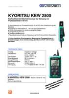 Datenblatt zu Kyoritsu 6398721723, EAN: 5706445251032