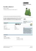 Datasheet for Phoenix Contact 2967073, EAN: 4017918156381