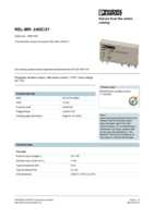 Datasheet for Phoenix Contact 2961105, EAN: 4017918130893