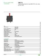 Datasheet for Schneider Electric ZBE702, EAN: 3389110089523
