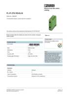 Datasheet for Phoenix Contact 2832357, EAN: 4017918929121