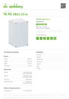 Datasheet for Spelsberg 11090601, EAN: 4013902150243