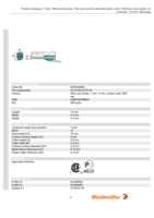Datasheet for Weidmüller 9018540000, EAN: 4008190188832