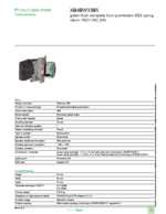 Datasheet for Schneider Electric XB4BW33B5, EAN: 3389110892048
