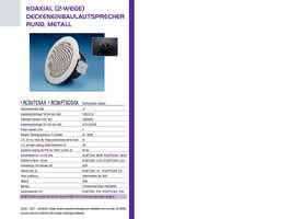 Datenblatt zu Penton Audio RCS6/FTSCOAX, EAN: 0791266338180