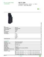 Datasheet for Schneider Electric RE17LCBM, EAN: 3606480552632
