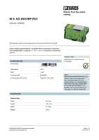 Datasheet for Phoenix Contact 2878036, EAN: 4046356048439