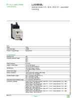 Datasheet for Schneider Electric LU6MB0BL, EAN: 3389110106183