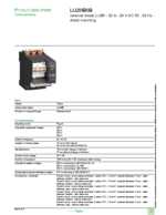 Datasheet for Schneider Electric LU2MB0B, EAN: 3389110363784