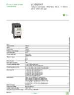 Datasheet for Schneider Electric LC1D253V7, EAN: 3389110804423