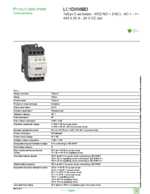 Datasheet for Schneider Electric LC1D098BD, EAN: 3389110334104
