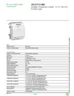 Datasheet for Schneider Electric SR3XT101BD, EAN: 3389110550085