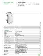 Datasheet for Schneider Electric SR3XT61BD, EAN: 3389110550078