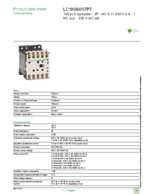 Datasheet for Schneider Electric LC1K06017P7, EAN: 3389110487398