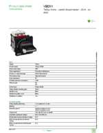 Datasheet for Schneider Electric VBD01, EAN: 3389110724912